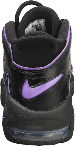 Vista 4 de Nike Air More Uptempo tenis de piel blancasnegras para hombre