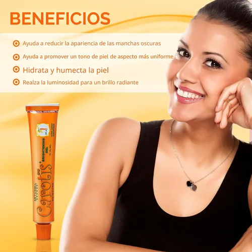 Vista 3 de CAROTÏS Gel iluminador 1 onza líquida Desvanece manchas oscuras en: axila facial, rodillas corporales, pies, manos y tono de piel uniforme