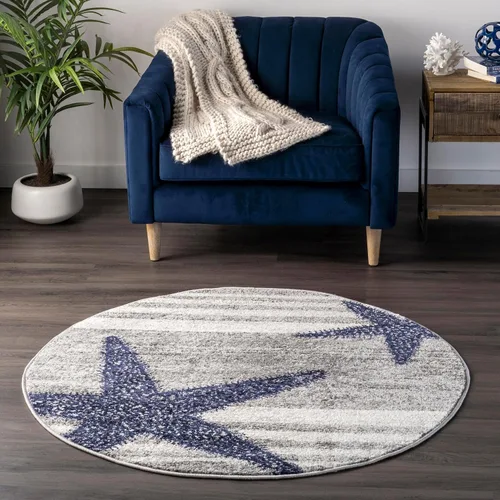 Vista 13 de nuLOOM Thomas Paul - Alfombra de pasillo con estrella de mar (2 x 6 pies), color gris