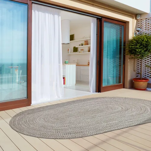 Vista 45 de Superior Alfombra de área grande para interiores y exteriores, reversible, trenzada, decoración del piso del hogar para sala de estar, cocina
