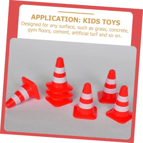 Vista 3 de Kisangel Juguete de barricada para niños, juguete de barricada, 48 piezas, corralito para niños, juguetes educativos para niños, juguete de cono