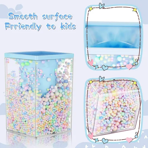 Vista 4 de Outus 4 piezas de lindo soporte para bolígrafos de burbujas para niños, soporte para lápices kawaii, organizador de artículos de escritorio, soporte