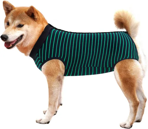 Vista 6 de Traje de recuperación para perros y cachorros, para heridas abdominales, ropa quirúrgica, chaleco posoperatorio para usar después de una cirugía