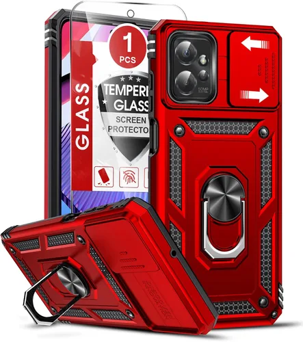 Vista 162 de LeYi Funda para Moto G Stylus 2022 4G (no compatible con 5G), funda para Moto G Stylus con 2 protectores de pantalla, funda protectora de grado Oro
