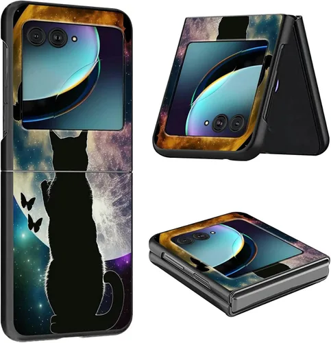 Vista 22 de Funda para Moto Razr Plus 2023 para Motorola Razr Plus Funda delgada y ligera de policarbonato duro a prueba de golpes Funda protectora para Audio