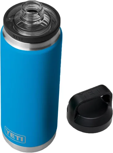 Vista 18 de YETI Rambler - Botella de acero inoxidable, hermética, con aislamiento al vacío y tapa chug, 26 onzas, color amarillo alpino Alpine Amarillo