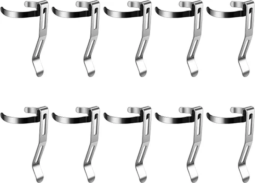 Vista 13 de Paquete de 10 linternas B101 – Clip duradero de acero inoxidable para bolígrafo y clip para tapa, cómodo de llevar B101X10