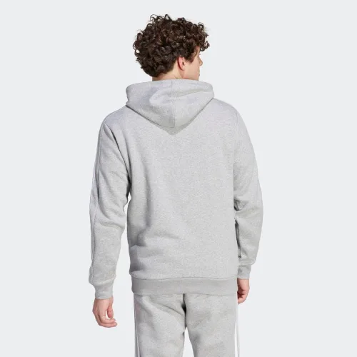 Vista 5 de adidas Sudadera con capucha Essentials Fleece con 3 rayas para hombre