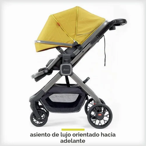 Vista 6 de Diono Quantum2 - Cochecito multimodo 3 en 1 para bebé, bebé, cochecito para niños pequeños, compatible con asiento de automóvil, adaptadores Faceta