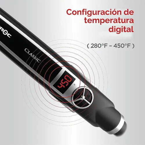 Vista 3 de Croc Classic Nano-titanium, plancha plana (placa de titanio negra) 842 grados fahrenheit, 1.5