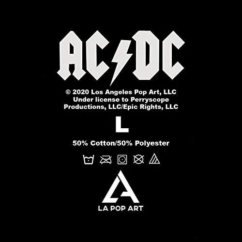 Vista 6 de ACDC Fully Licensed Boy's Word Art Hooded Sweatshirt