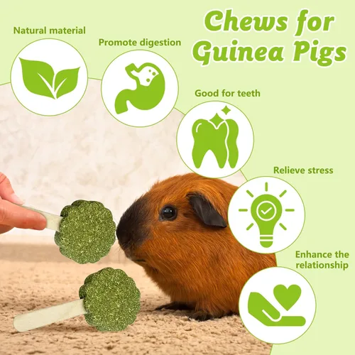 Vista 5 de Juguetes masticables de conejo para dientes, 10 unidades de palitos naturales para masticar, hámster, zanahoria, juguete molar para masticar