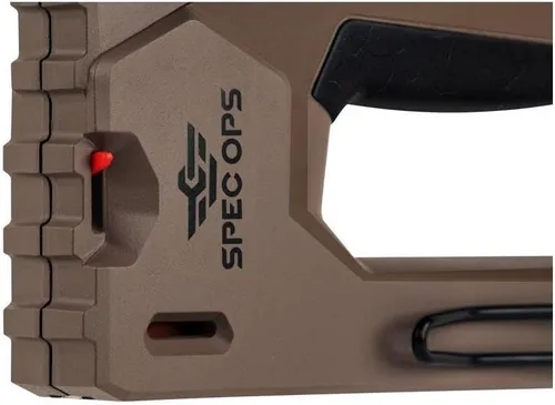 Vista 8 de Spec Ops Tools Pistola de grapas de alta resistencia, grapas de 1/4" - 9/16", clavos de 18-calibre, esfuerzo reducido