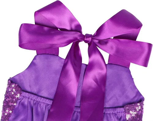 Vista 6 de Jurebecia Princess Mermaid Tutu Dress Girls Sequins Mermaid Outfits Halloween Costume Birthday Party Cosplay Holiday Dress Up