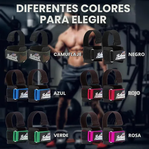 Vista 6 de Correas de elevación Schiek Sports Model 1000-DLS Deluxe Dowel Negro