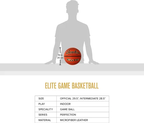 Vista 3 de Baden Elite Composite Indoor Game Basketball