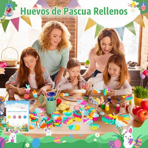 Vista 7 de Juguetes para ansiedad de Pascua Pop Fidget a granel para niños, regalos