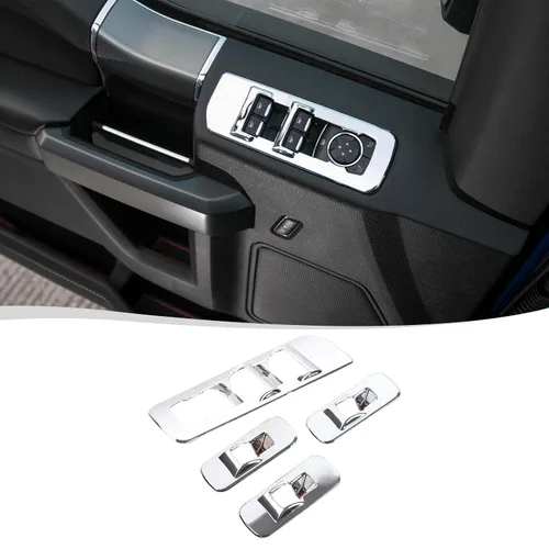 Vista 8 de Voodonala para F-150 2015-2020 Panel de elevación de ventana de puerta de coche para Ford F150 2015-2020 Adornos