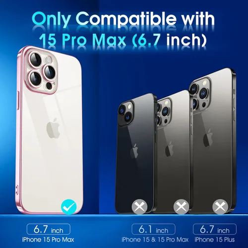 Vista 580 de Supdeal Funda cristalina transparente para iPhone 11, [No se amarillea] [Protección de la cámara] [Probado contra caídas de grado militar] Funda