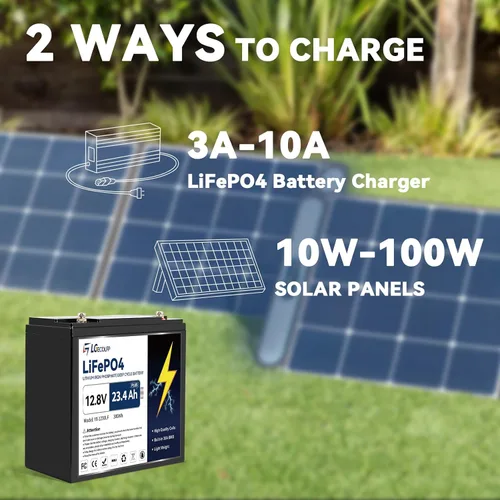 Vista 8 de Batería de litio Lifepo4 de 12 V 23.4 Ah (30 AH) Plus con BMS de 30 A, batería Lifepo4 de 4000 ciclos profundos, perfecta para motor de arrastre