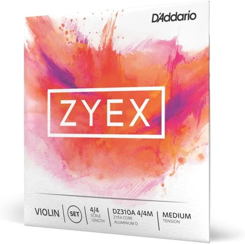 Vista 21 de D'Addario Zyex - Juego de cuerdas para violín (escala 4/4, tensión media)