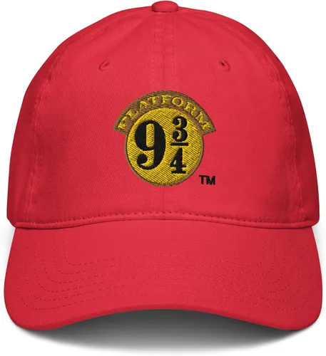 Vista 2 de Harry Potter Gorra de béisbol ajustable con logotipo simple de plataforma 9 y 34