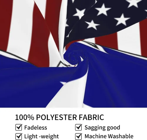 Vista 6 de LIFANGMI Ripped Style American And Bonnie Blue Flag Tapestry Wall Hanging 60x40 Inch Bedroom Living Room Dormitory Home Decoration Wall Tapestry