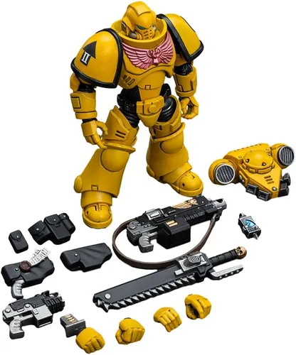 Vista 5 de JOYTOY 1/18 Warhammer 40,000 4inch Figura de acción Imperial Fists Intercessors Collection