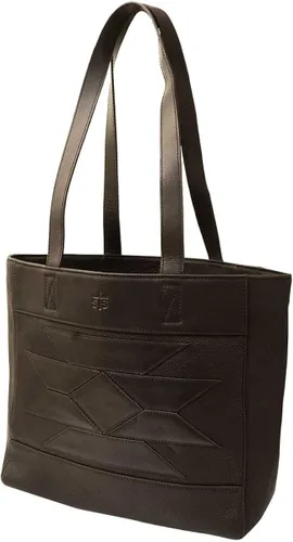 Vista 2 de STS Ranchwear Bolso de mano de cuero genuino occidental Kai Collection con dos correas de hombro, talla única, Western - Bolso de mano de piel
