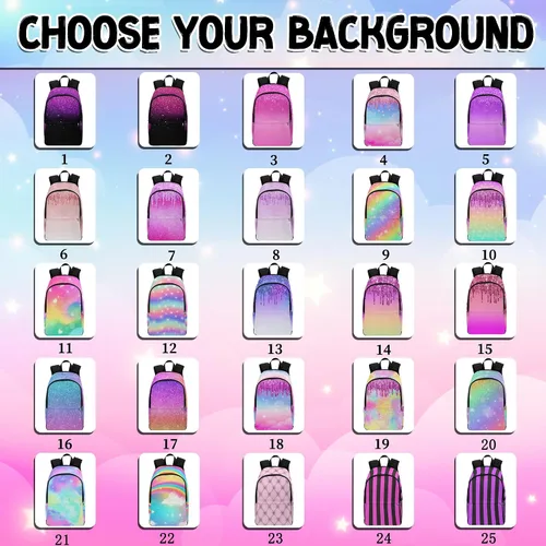 Vista 22 de Texto personalizado Elefante desgaste gafas mochila mochila mochila casual Daypack bolsa para mamá niñas, color86-4, Mochilas Daypack