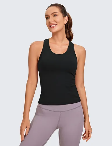 Vista 2 de CRZ YOGA Butterluxe - Camiseta sin mangas de entrenamiento con espalda cruzada para mujer, para gimnasio, atlética, yoga, camisola