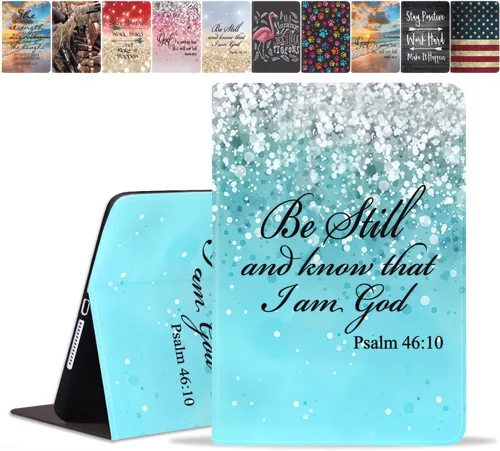 Vista 13 de Funda para Samsung Galaxy Tab A8 de 10.5 pulgadas (SM-X200/X205/X207), funda delgada de piel sintética con función de encendido y apagado automático