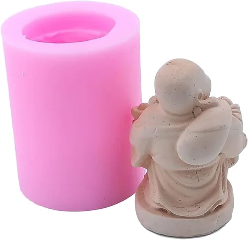 Vista 4 de Buddha - Molde de silicona para jabón hecho a mano, manualidades, vela, chocolate, magdalenas, hielo Buda-01