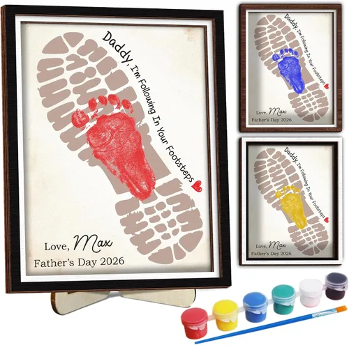 Vista 52 de Regalos personalizados de béisbol con texto en inglés «We Caught the Best Dad», regalos para el Día del Padre de parte del hijo, marco de madera