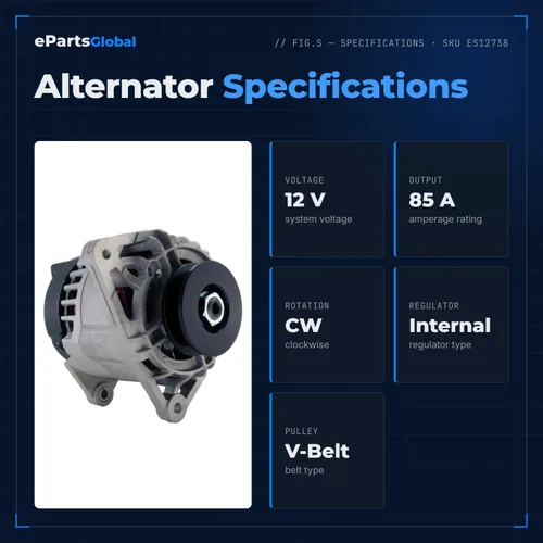 Vista 2 de Alternador compatible con Caterpillar 226B 247B AP300D y JCB 540 530 Perkins 2871A303