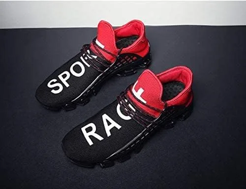 Vista 4 de XIDISO Zapatos deportivos de correr para hombre y mujer, con malla de malla, de moda, atléticos, tenis, deportes, cruz, casual, entrenamiento