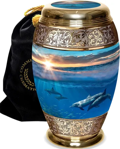 Vista 23 de Dock of The Bay - Urna de cremación para cenizas para hombres adultos – Urna personalizada para cenizas para mujeres, urnas decorativas – Hermosas