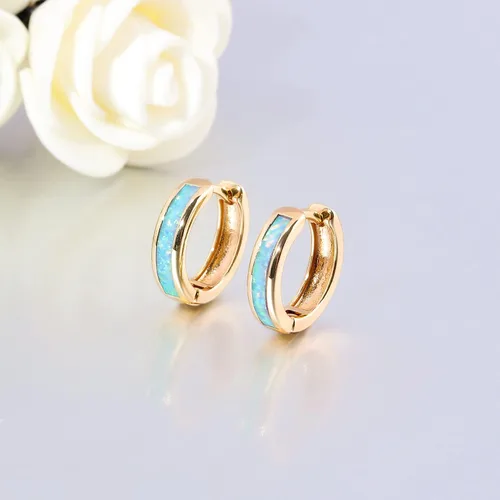 Vista 72 de CiNily Aretes Huggie de ópalo con bisagras, chapados en oro, hipoalergénicos, pequeños aretes de aro para mujeres, adolescentes, niñas, hombres