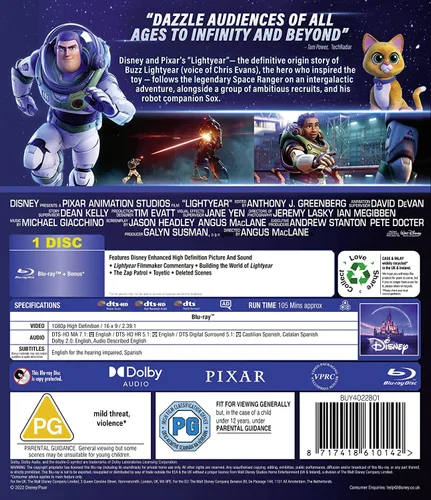 Vista 2 de Lightyear Blu-ray
