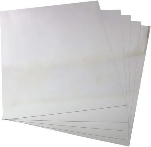 Vista 9 de Papel de cartulina dorado metálico, 60 piezas de 8.5 x 11 pulgadas (250 GSM) - Tablero de papel de aluminio dorado, superficie con acabado espejo