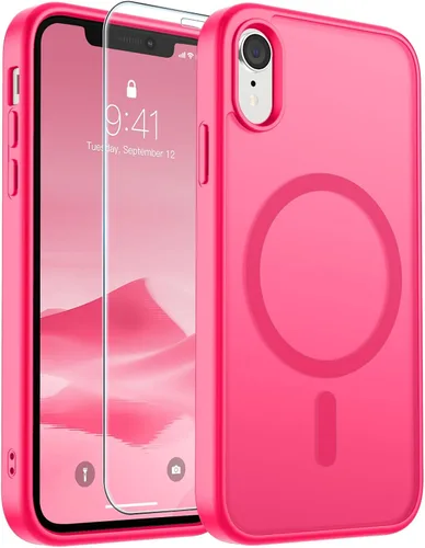 Vista 247 de SUPFINE Funda magnética para iPhone SE 2022 (3ª)/2020 (2ª), iPhone 8 (compatible con MagSafe) (protección contra caídas de grado militar), funda