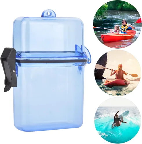 Vista 3 de Tbest Bolsas secas para barcos,Bolsa impermeable para teléfono,Caja de sellado de kayak subacuático transparente de plástico con gancho de cuerda