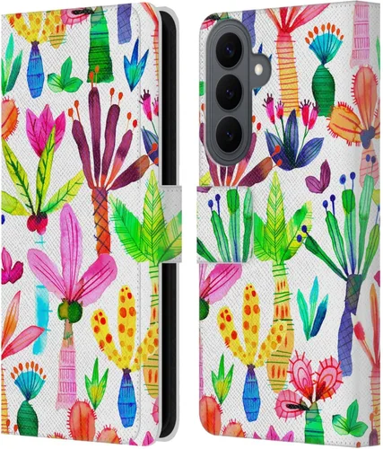 Vista 16 de Head Case Designs Officially Licensed Ninola Brushstrokes Black Summer Patterns Leather Wallet Case Compatible with Samsung Galaxy A07 4G