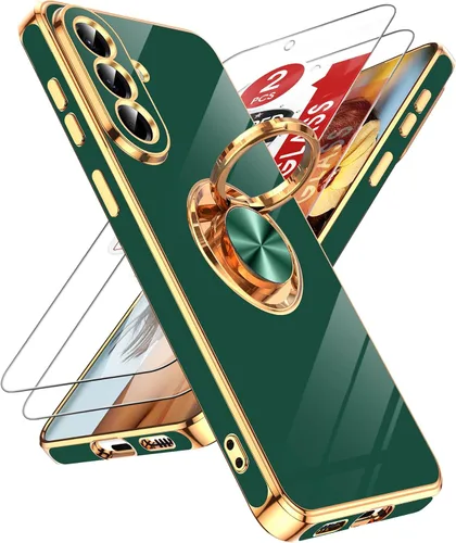 Vista 153 de LeYi Funda para iPhone XR: con Protector de Pantalla de Vidrio Templado [Paquete de 2] Soporte de Anillo Giratorio de 360°, Soporte Magnético
