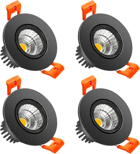 Vista 10 de LightingWill Downlight LED regulable de 2 pulgadas, luz de techo empotrable COB de 3 W, blanco ultra cálido 2700 K, CRI80, equivalente a bombillas