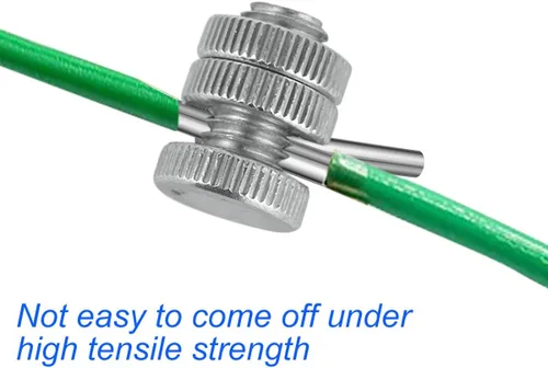 Vista 4 de Split Bolt conector de alambre de conexión de abrazadera de línea de abrazadera grifo para valla eléctrica 10 piezas