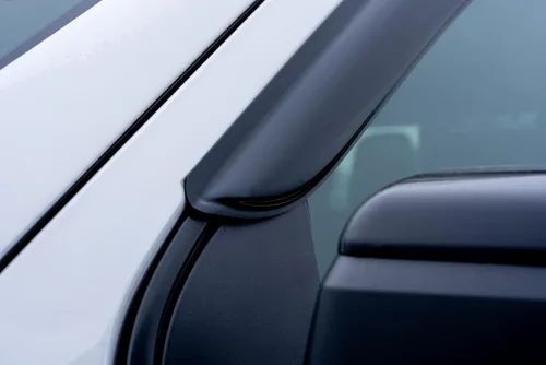 Vista 3 de Black Horse - 4 protectores de lluvia para ventana, deflector solar compatible con Silverado/Sierra 1500 2014-2018 doble cabina Silverado/Sierra