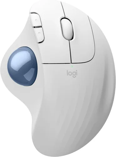 Vista 11 de Logitech Ergo M575S Ratón inalámbrico de Trackball, mouse ergonómico inalámbrico con Bluetooth y dongle cifrado, cómodo control de pulgar