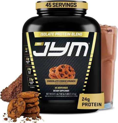 Vista 19 de JYM Supplement Science Pro JYM Proteína en Polvo Sabor Galleta de Chocolate Crujiente - Aislados de Proteína de Suero, Caseína y Proteína de Leche