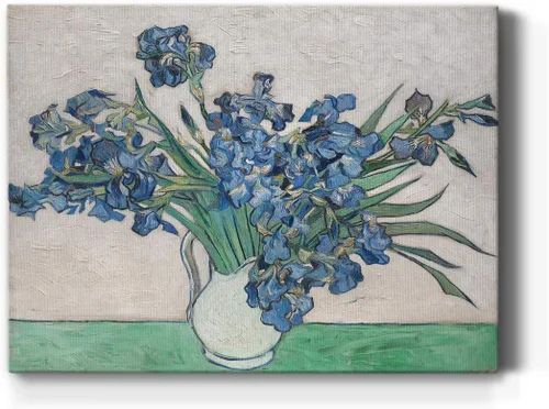 Vista 33 de Renditions Gallery Vincent Van Gogh Impreso Flores de almendra, famosa reproducción de pintura, lienzo de alta calidad envuelto en galería, listo